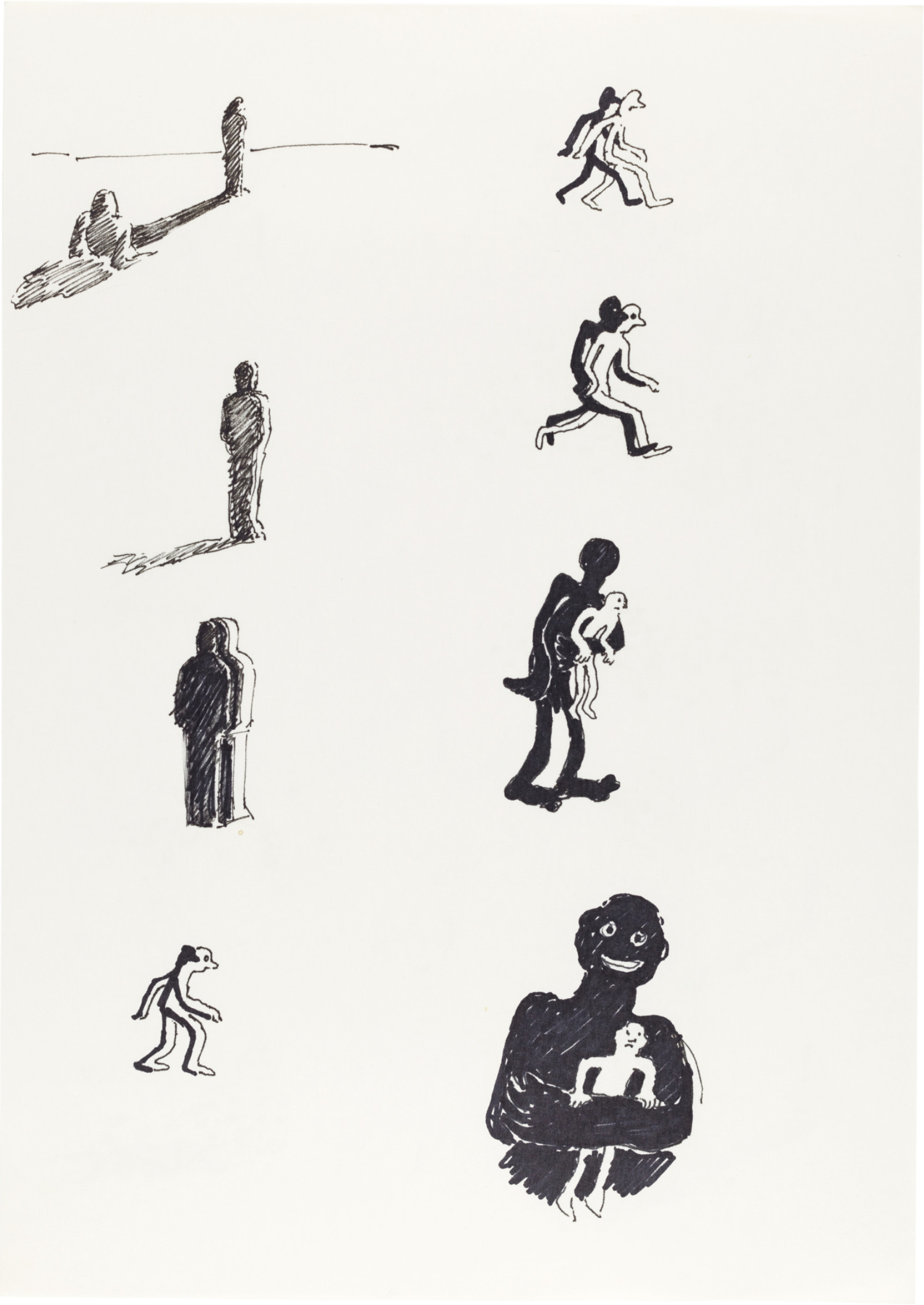 Drawing by David Weiss, , dated 1978
