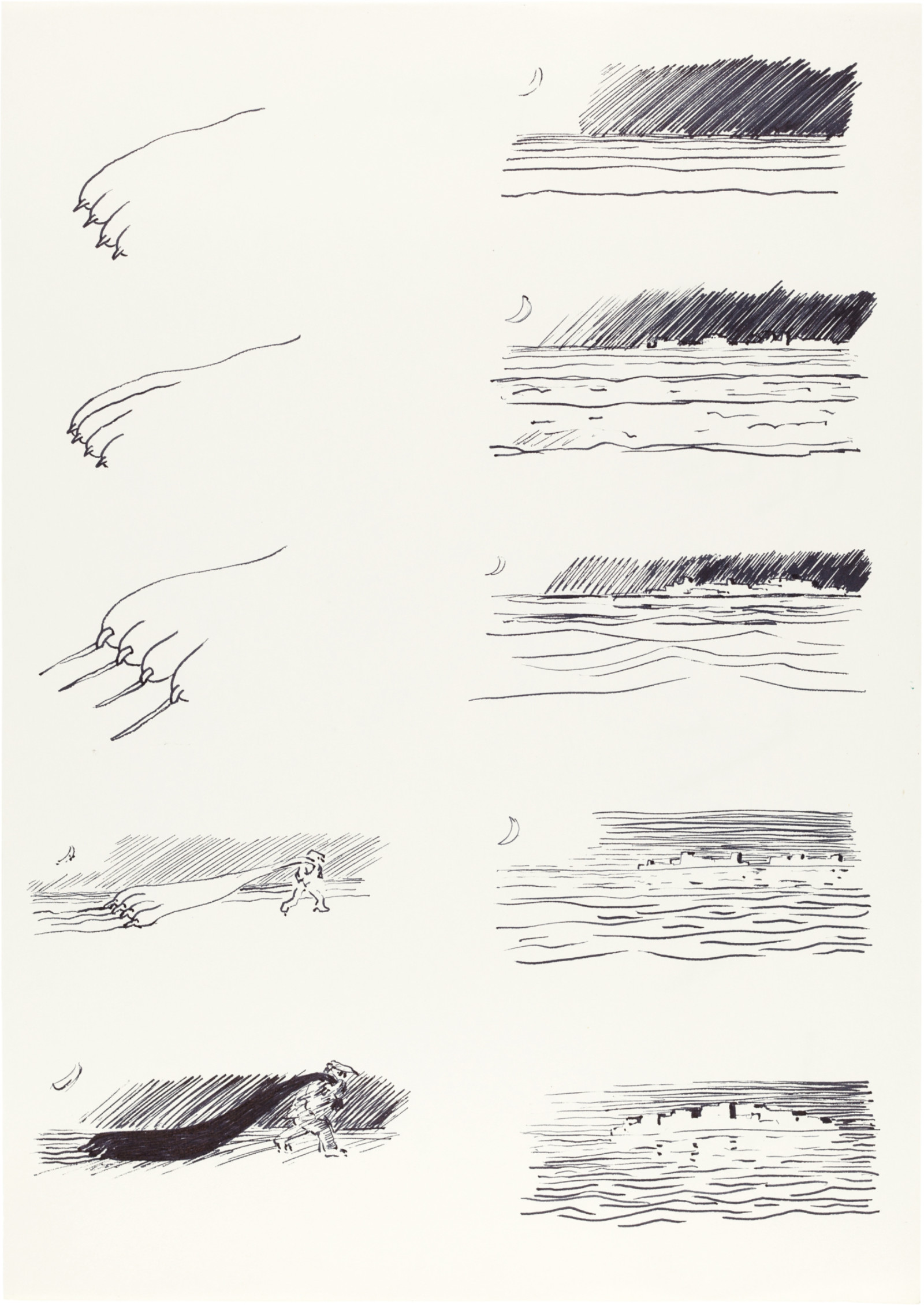 Drawing by David Weiss, , dated 1978