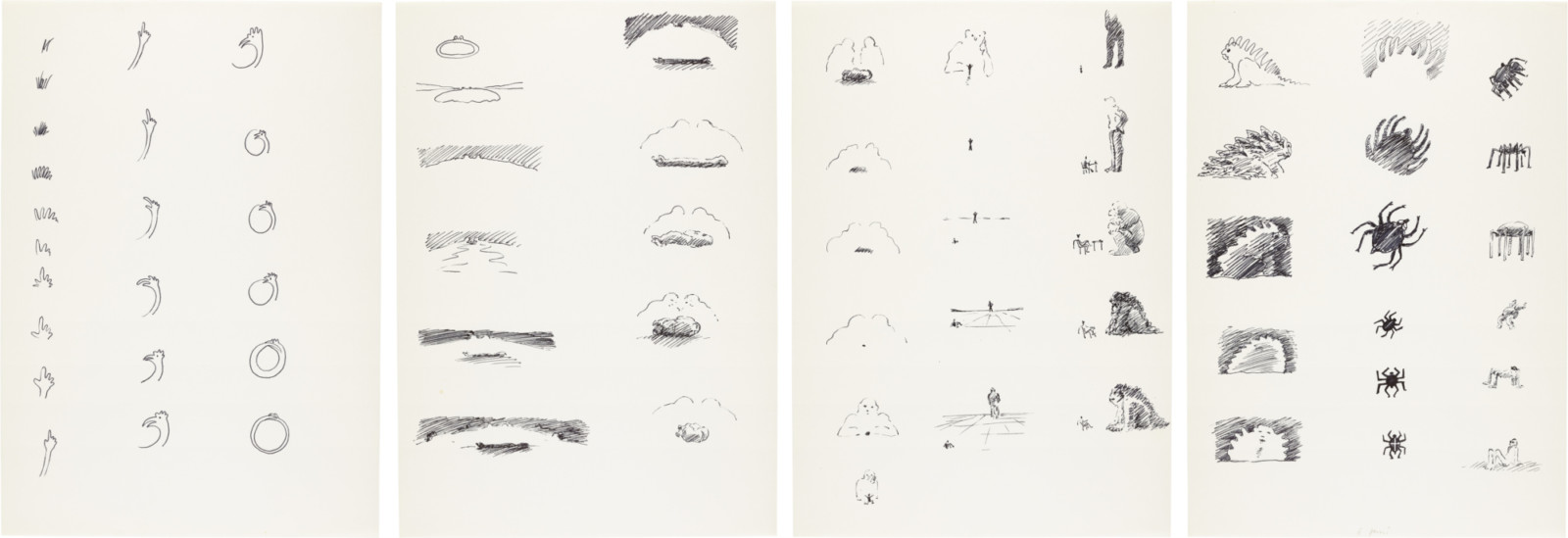 Drawing by David Weiss, , dated 1977