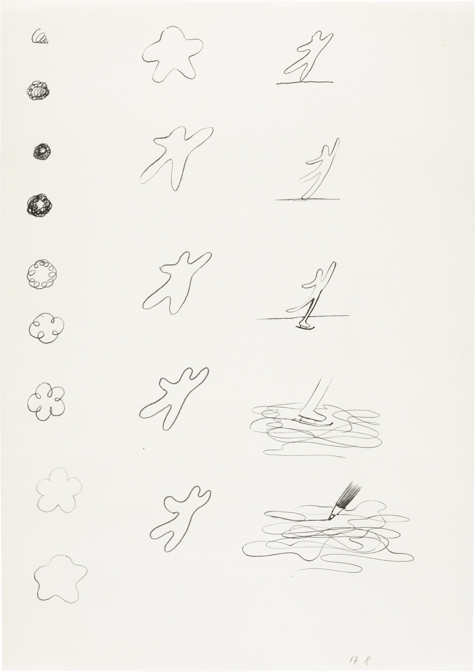 Drawing by David Weiss, , dated 1978