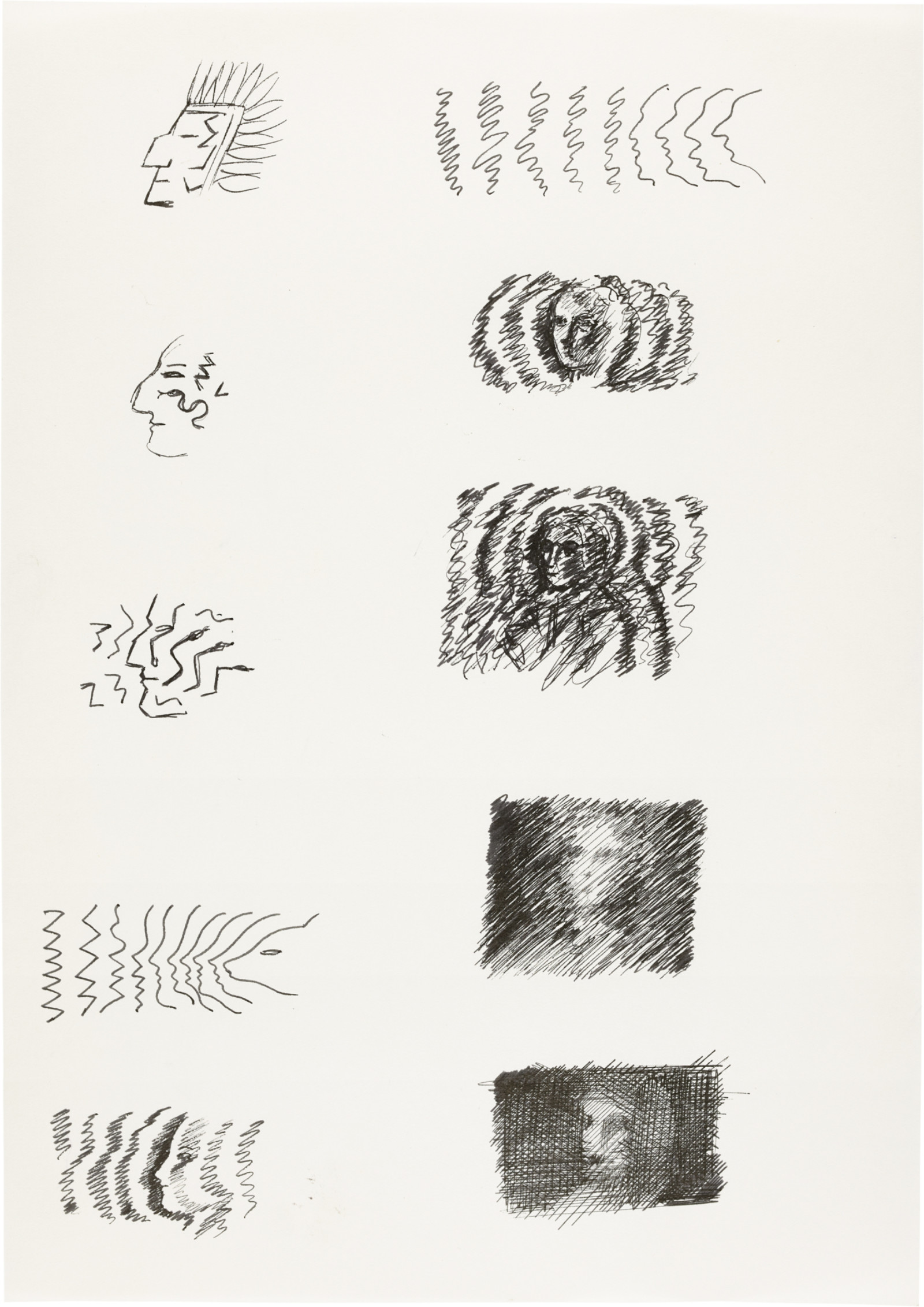 Drawing by David Weiss, , dated 1978