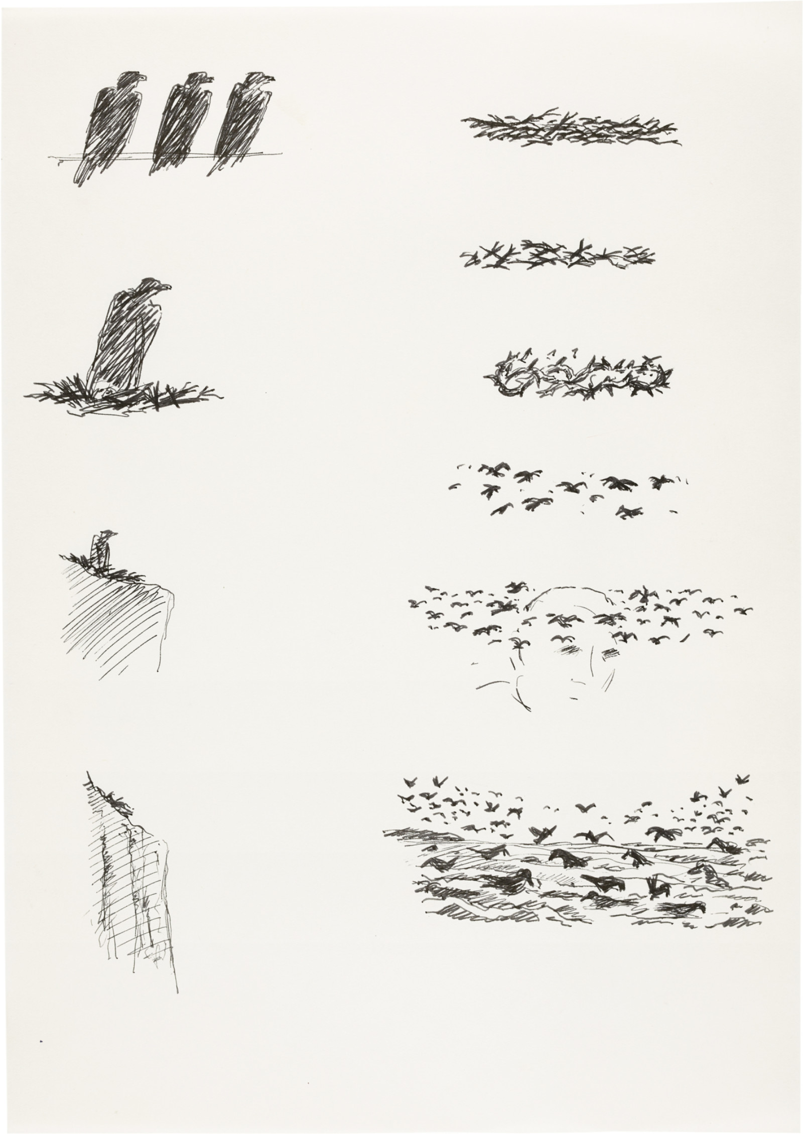 Drawing by David Weiss, , dated 1978