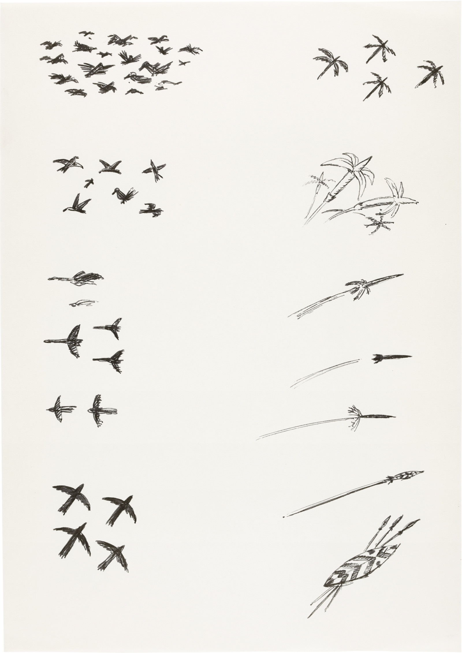 Drawing by David Weiss, , dated 1978