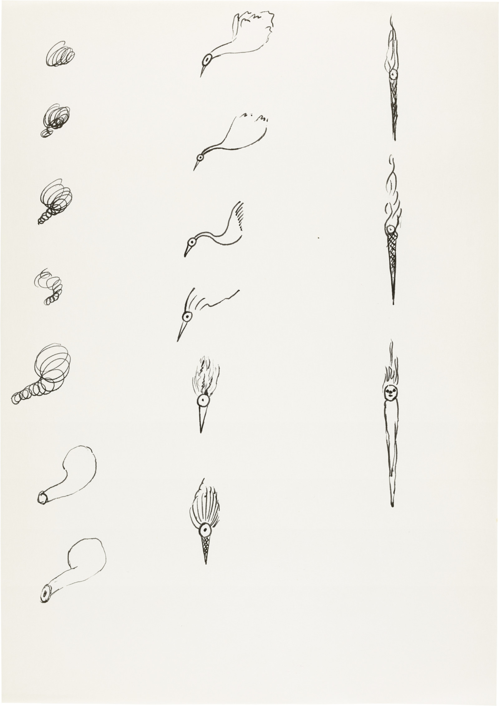 Drawing by David Weiss, , dated 1978
