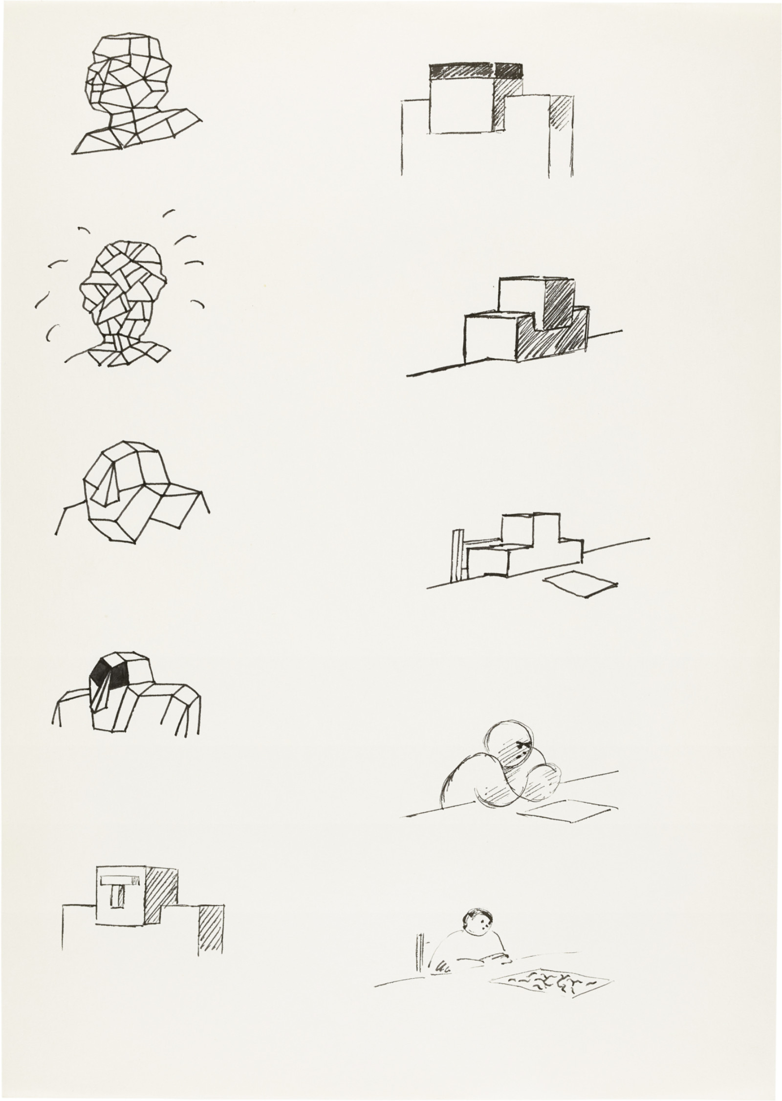 Drawing by David Weiss, , dated 1978