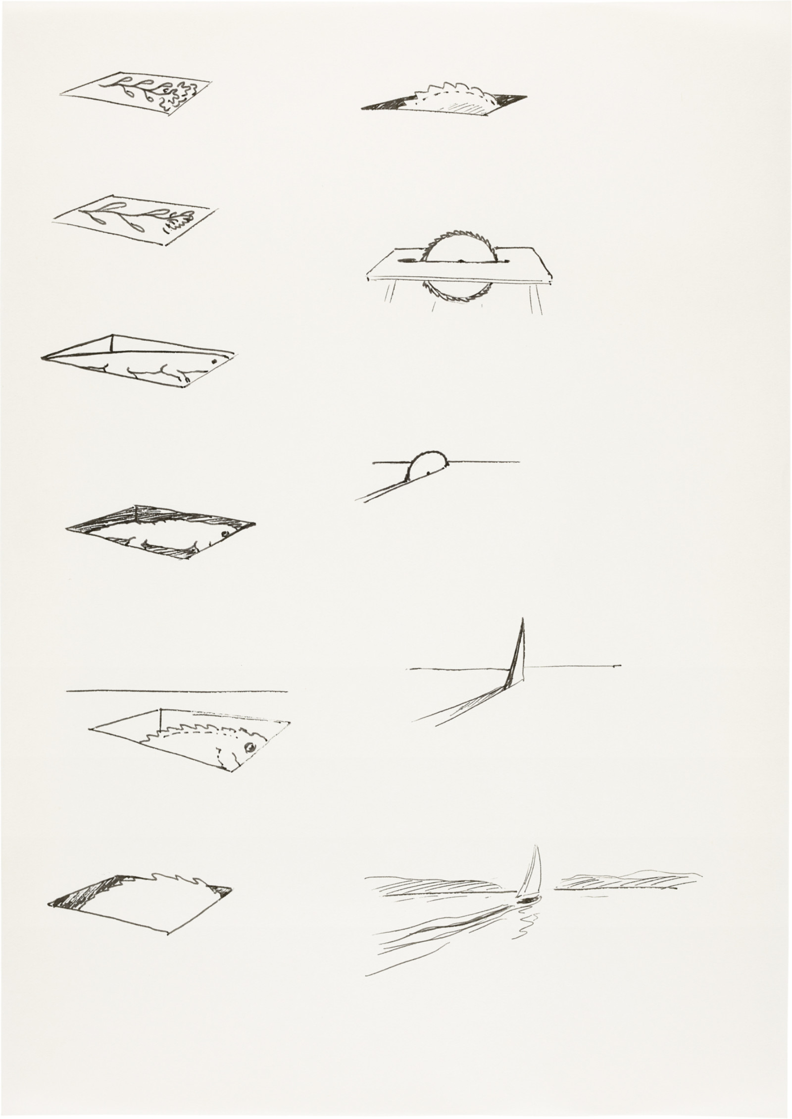 Drawing by David Weiss, , dated 1978
