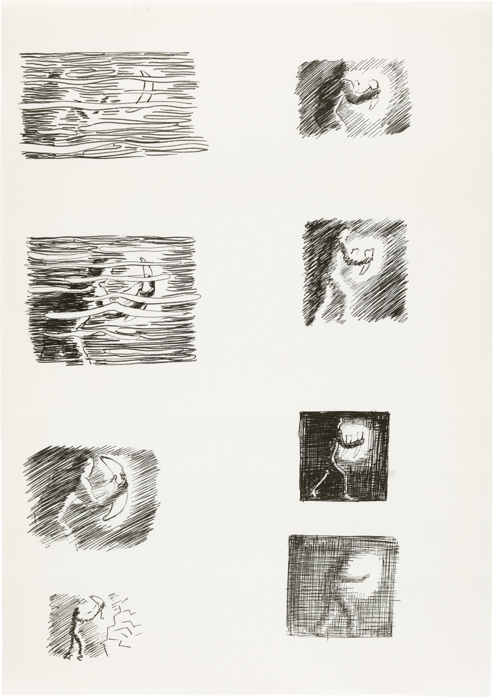 Drawing by David Weiss, , dated 1978