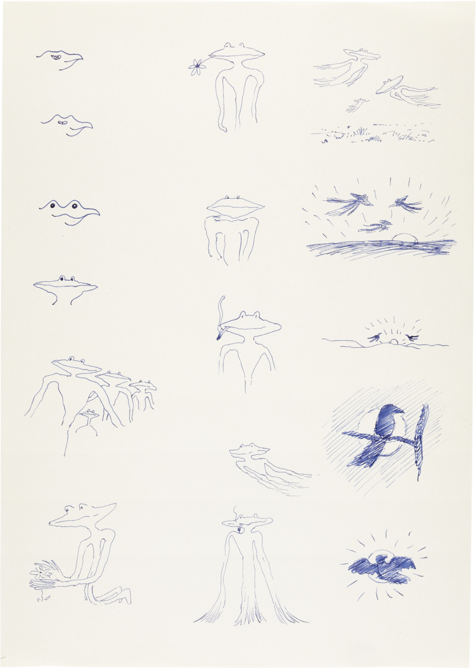 Drawing by David Weiss, , dated 1978