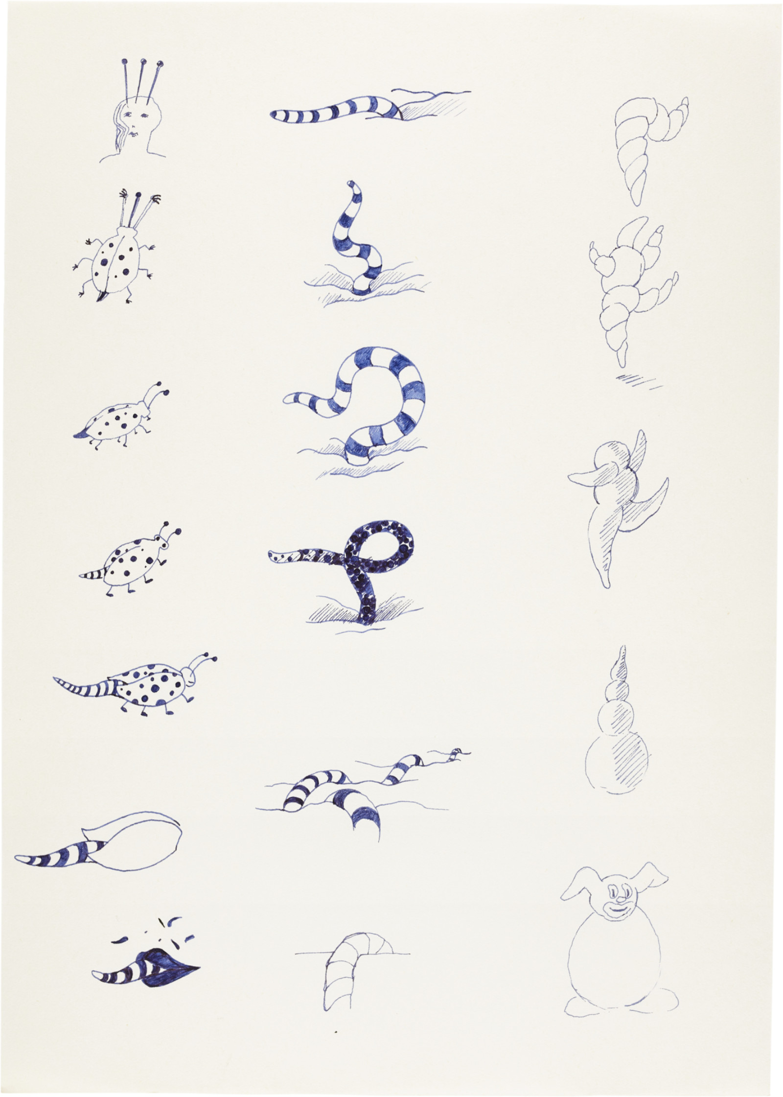 Drawing by David Weiss, , dated 1978