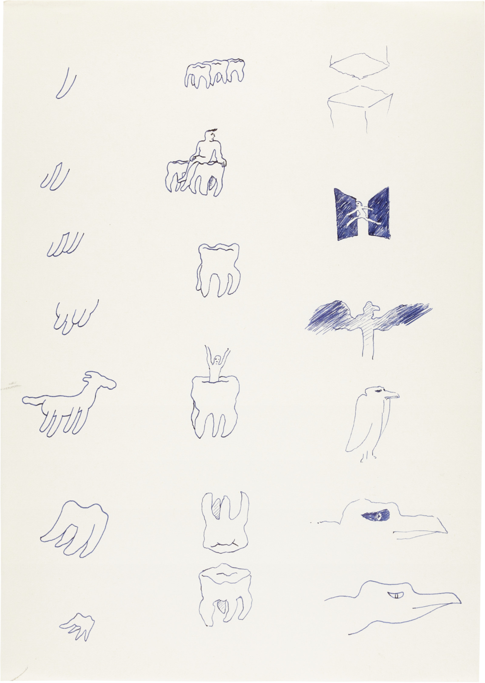 Drawing by David Weiss, , dated 1978