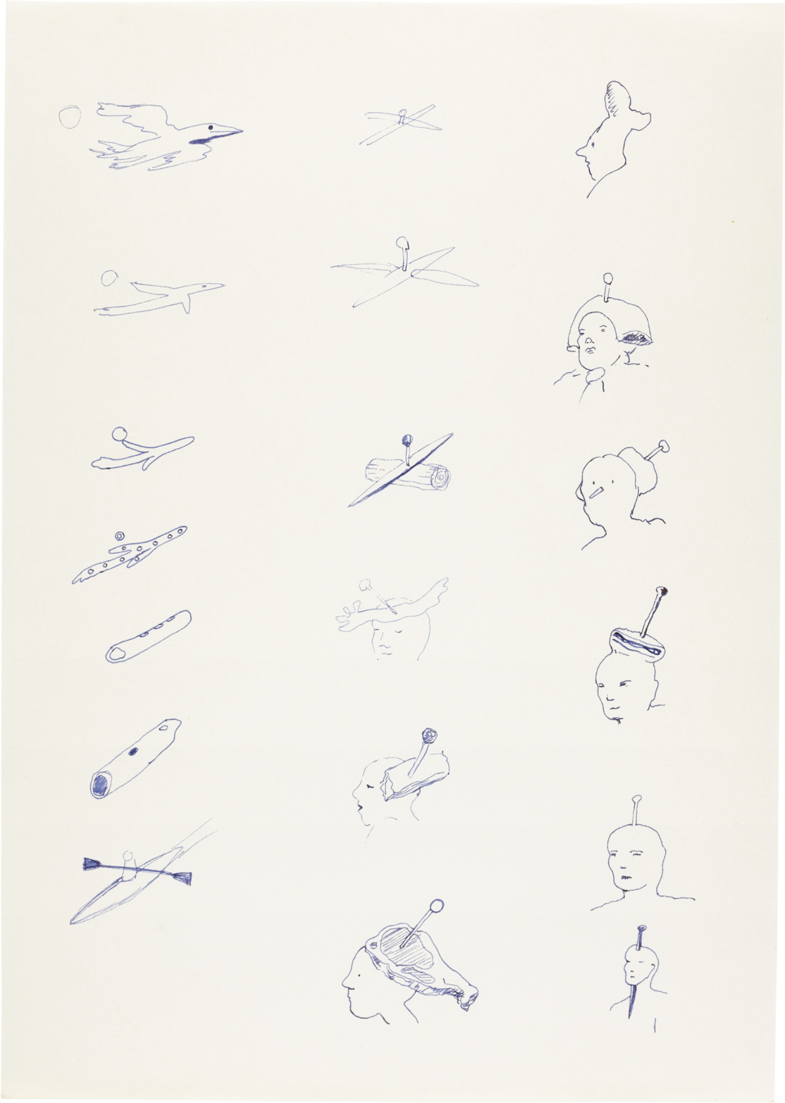 Drawing by David Weiss, , dated 1978