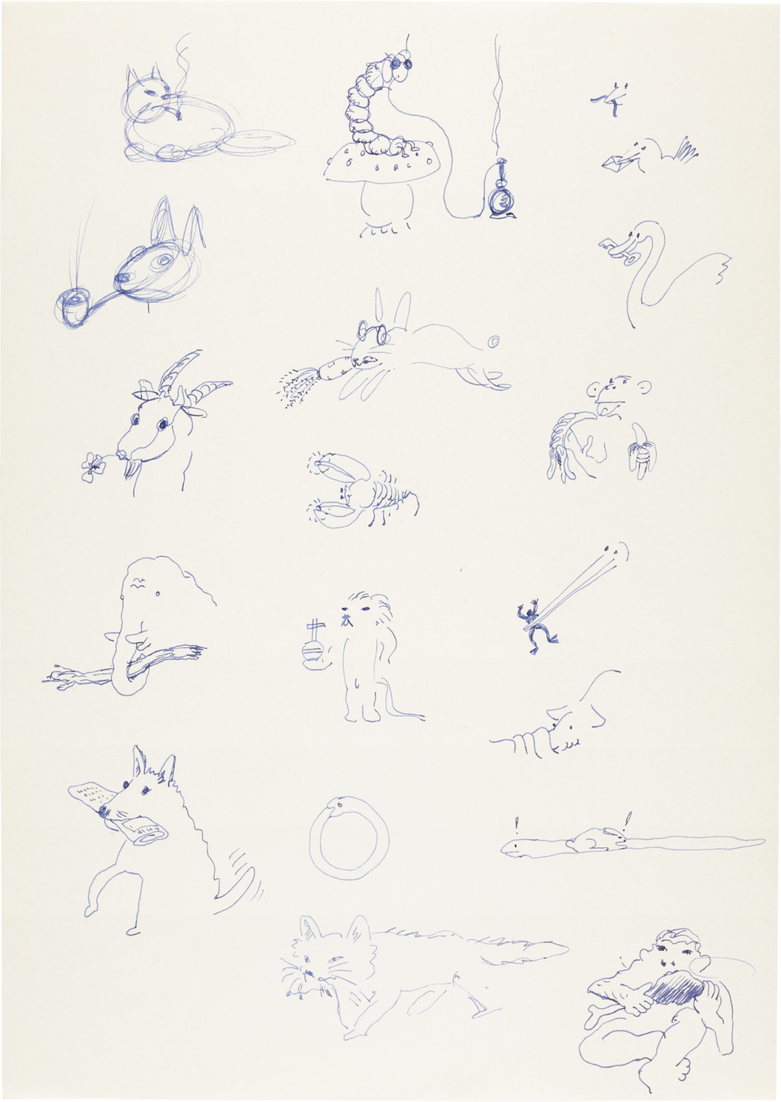 Drawing by David Weiss, , dated 1978