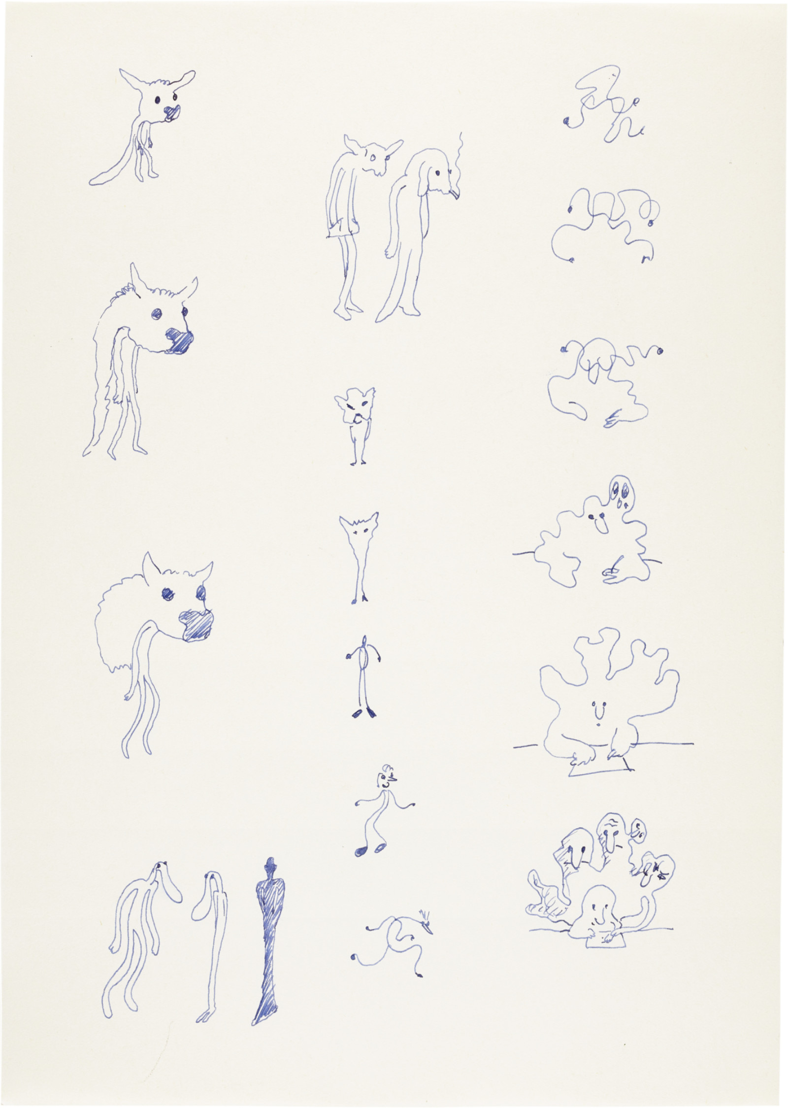 Drawing by David Weiss, , dated 1978