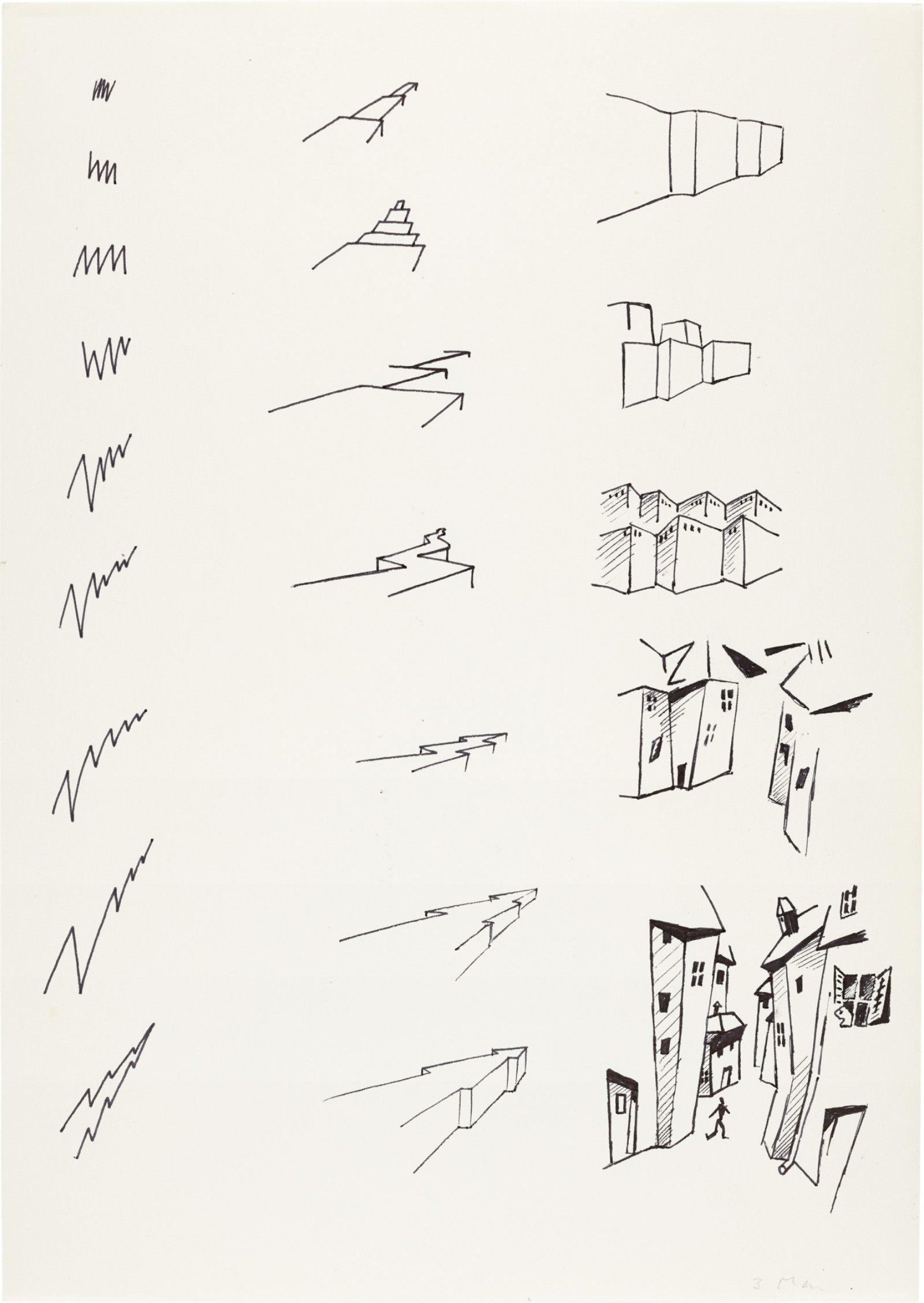 Drawing by David Weiss, , dated 1978
