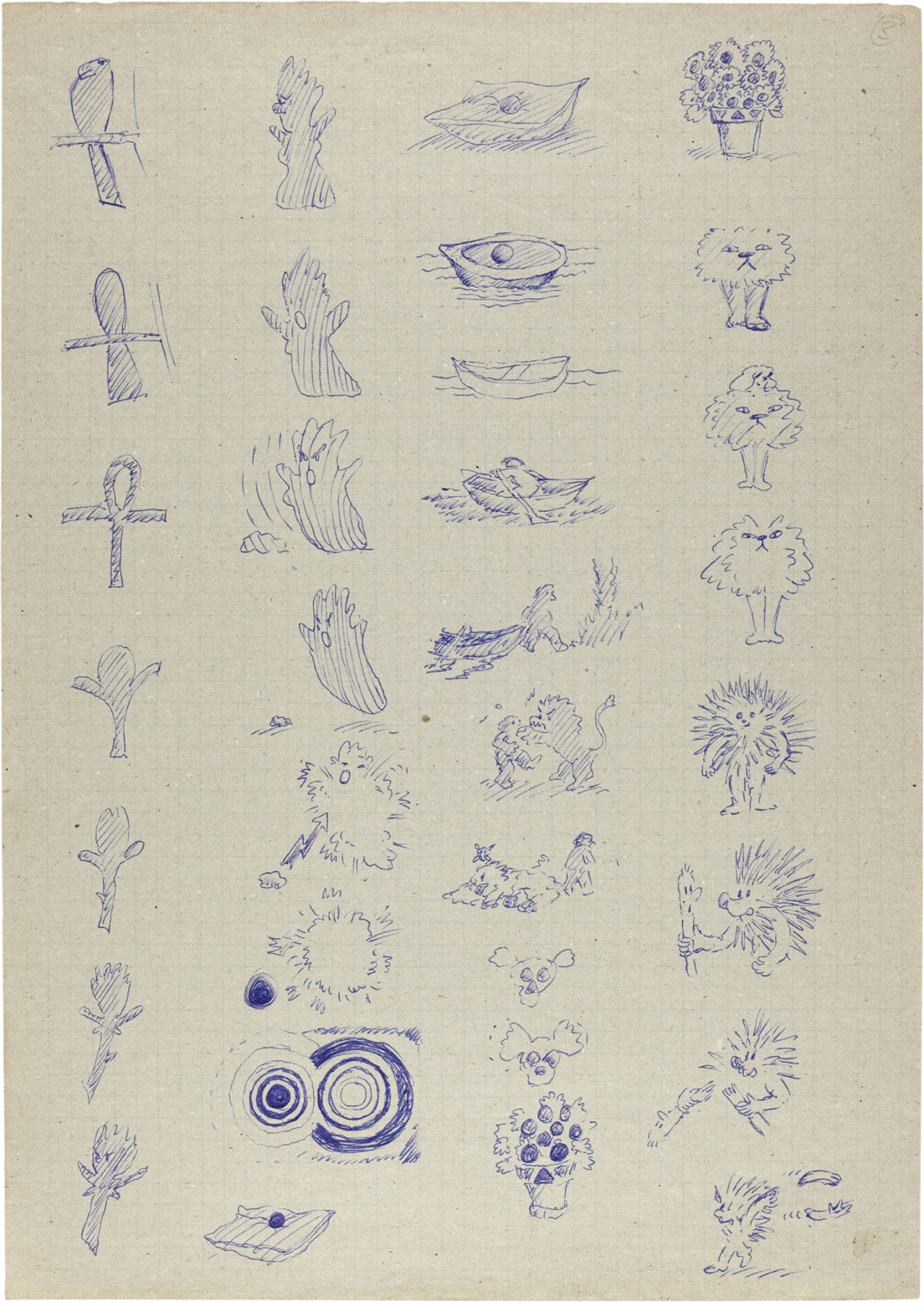 Drawing by David Weiss, , dated 1975