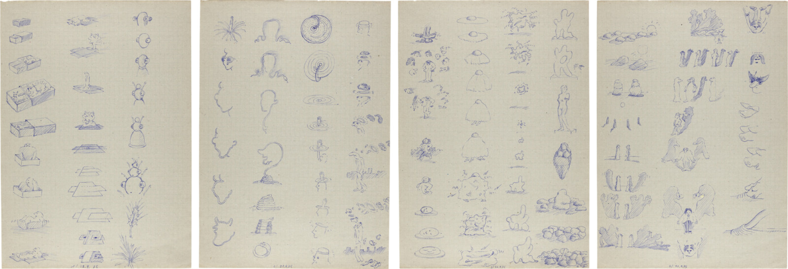 Drawing by David Weiss, , dated 1975