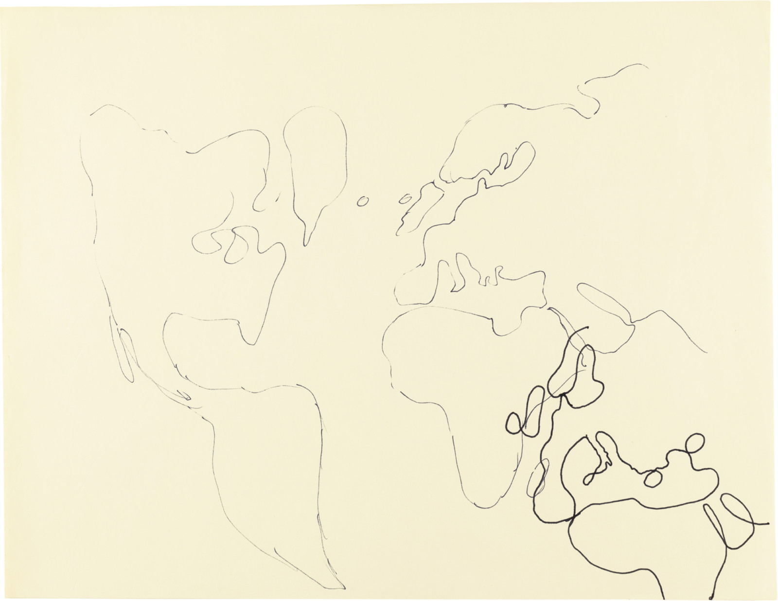 Drawing by David Weiss, , dated 1980