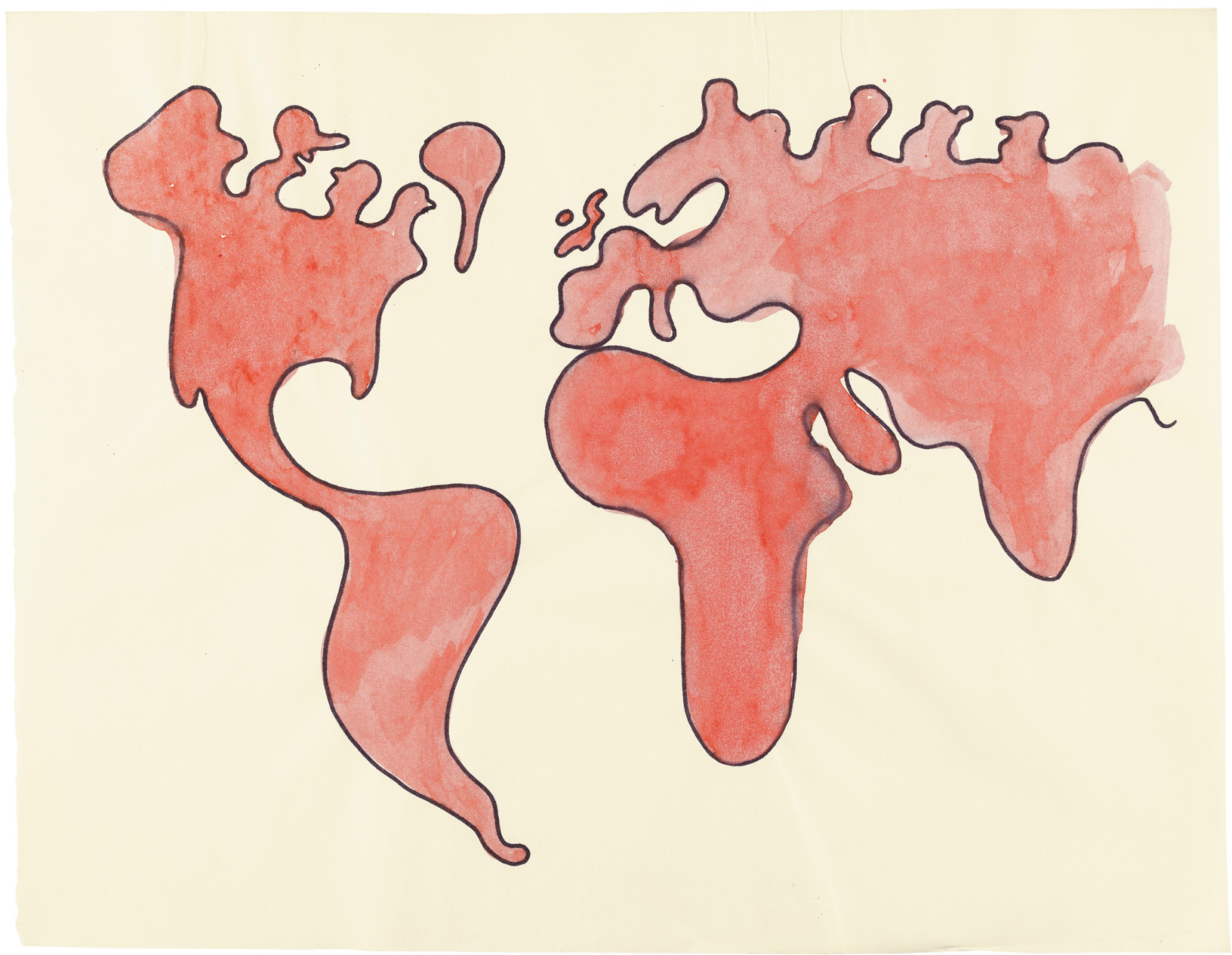 Drawing by David Weiss, , dated 1980