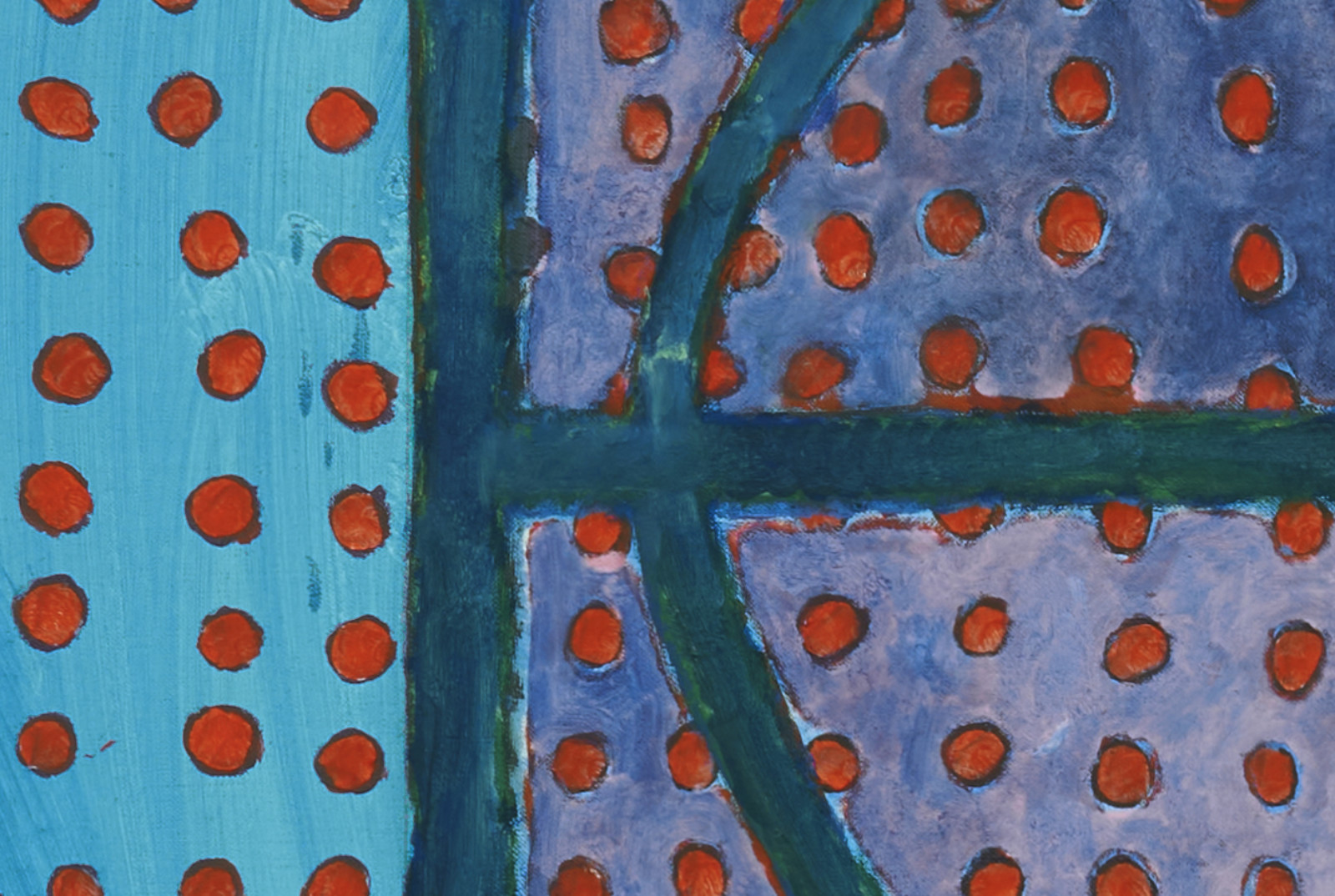 Painting by Terry Winters, , dated 2021