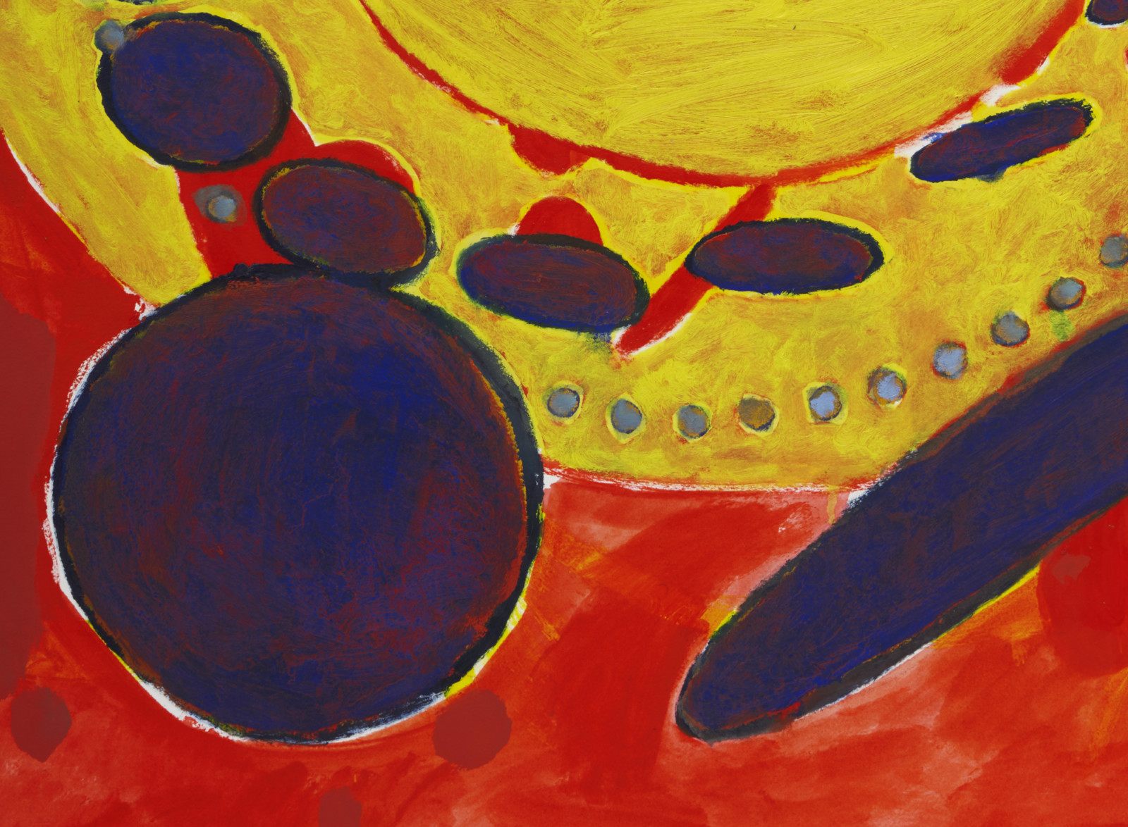 Painting by Terry Winters, , dated 2021