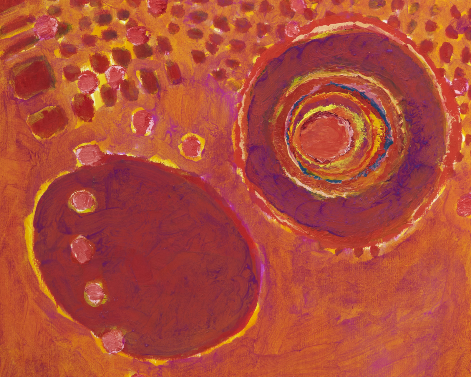 Painting by Terry Winters, , dated 2021
