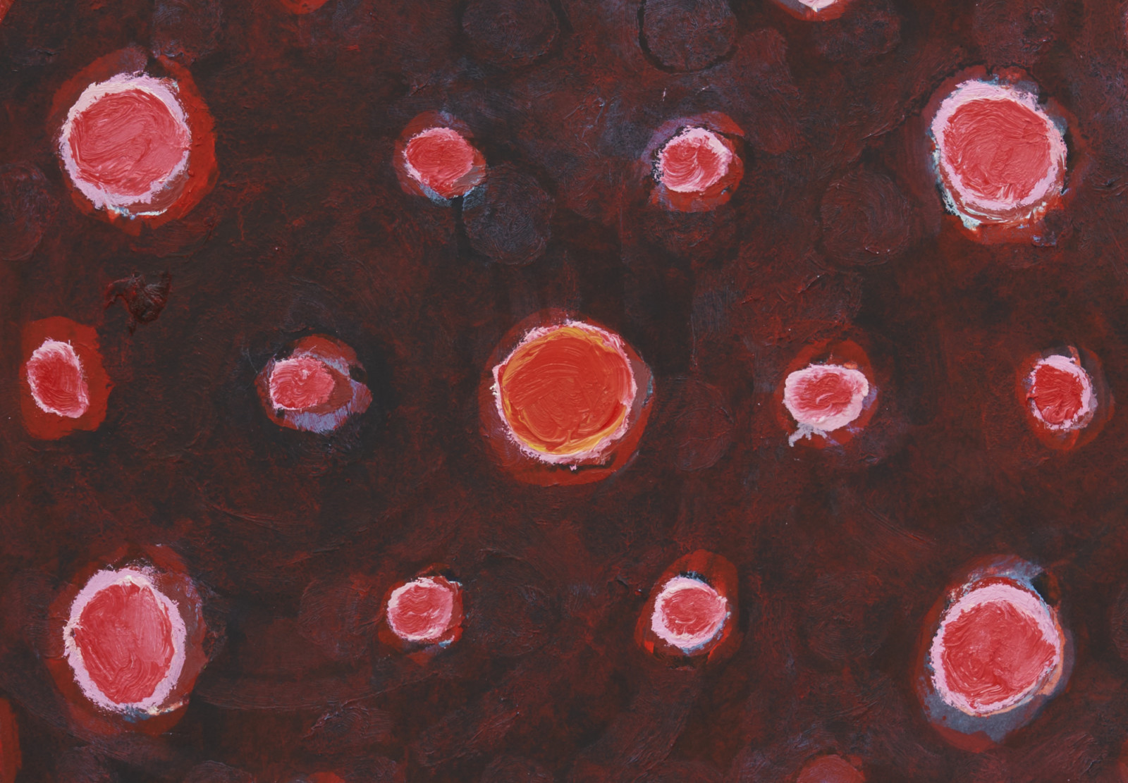 Painting by Terry Winters, , dated 2021