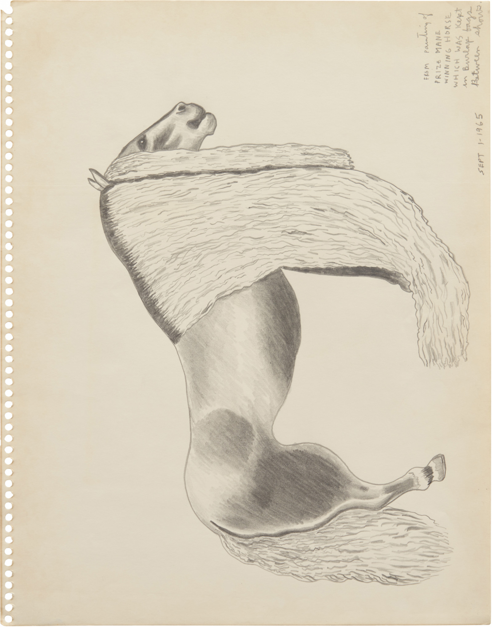 Drawing, dated September 1 - November 9, 1965