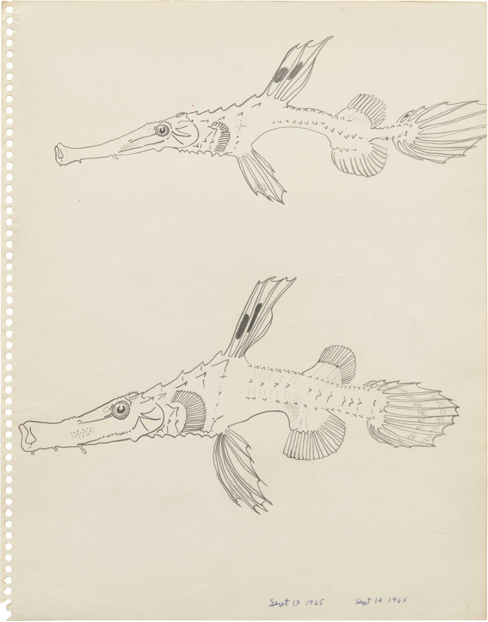 Drawing, dated September 1 - November 9, 1965