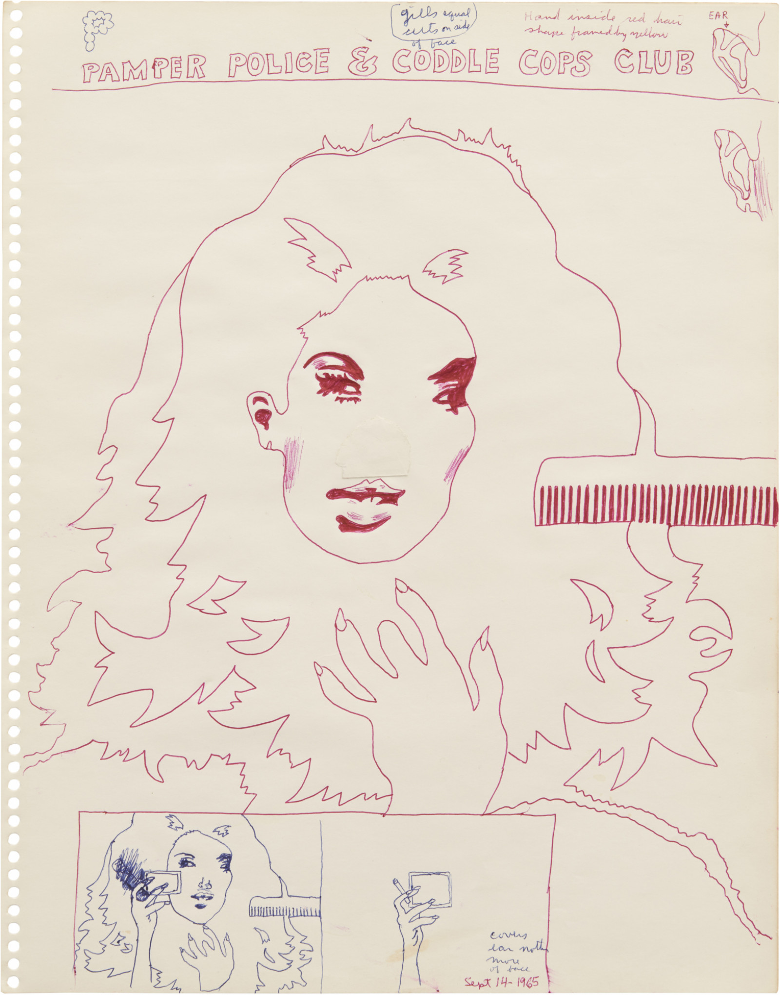 Drawing, dated September 1 - November 9, 1965