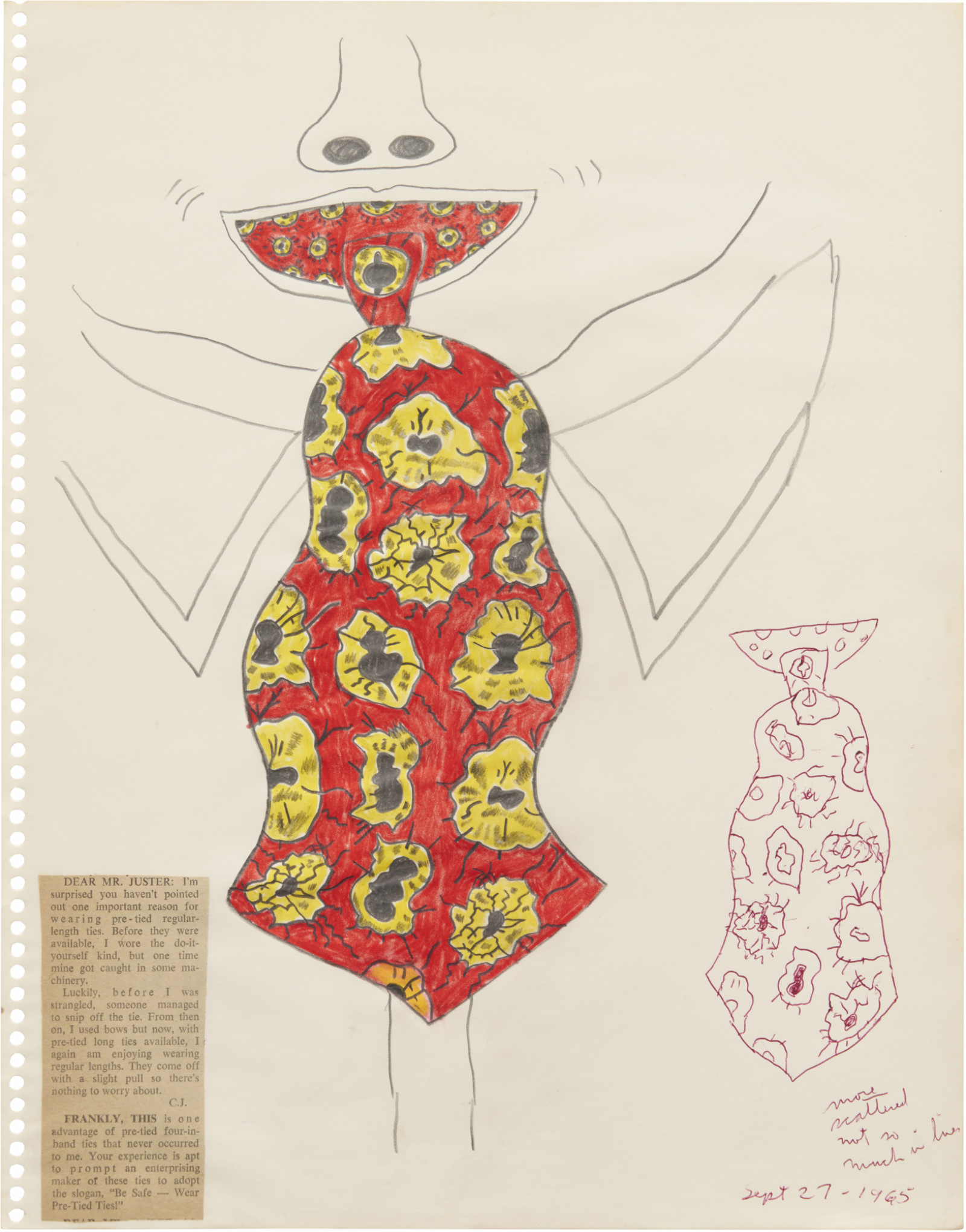 Drawing, dated September 1 - November 9, 1965
