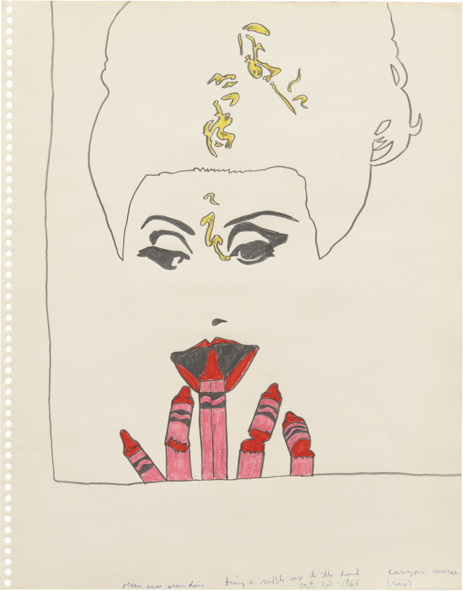 Drawing, dated September 1 - November 9, 1965